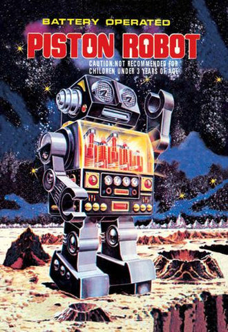 Battery Operated Piston Robot 20x30 poster