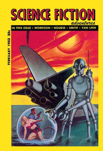 Science Fiction Adventures, February 1953 20x30 poster