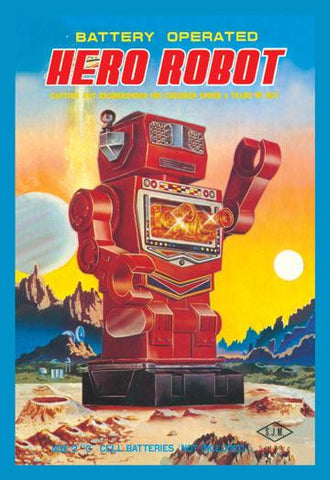 Battery Operated Hero Robot 20x30 poster