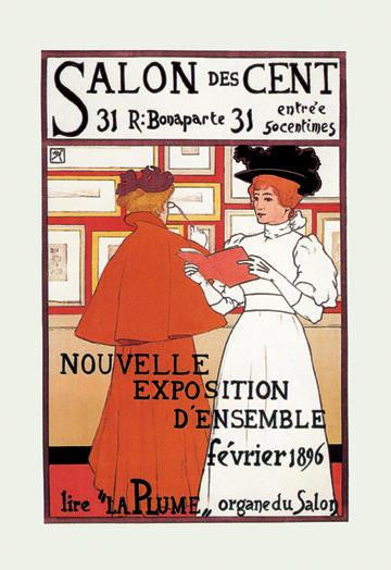 Salon des Cent 20x30 poster