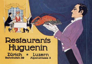 Restaurants Huguenin 20x30 poster