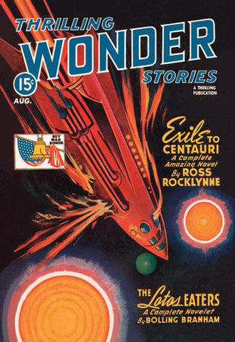 Thrilling Wonder Stories: Rocket Ship Troubles 20x30 poster