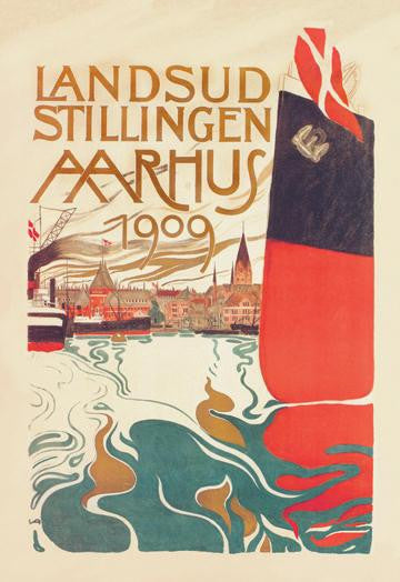 Landsud Stillingen Aarhus 20x30 poster