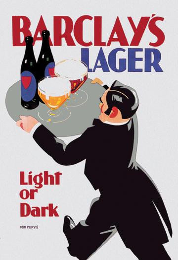 Barclay&#39;s Lager: Light or Dark 20x30 poster