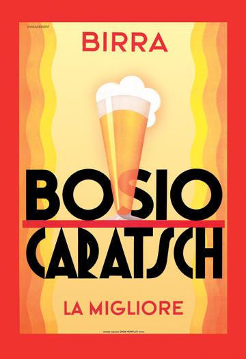 Birra Bosio Caratsch 20x30 poster