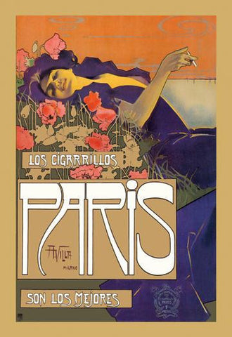 Los Cigarrillos Paris son los mejores 20x30 poster