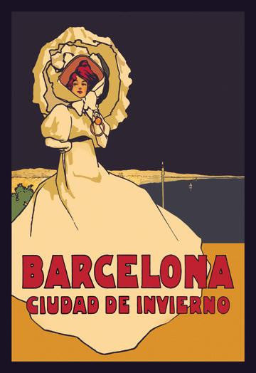 Barcelona, Ciudad de Invierno 20x30 poster