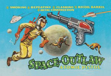 Space Outlaw Atomic Pistol 20x30 poster