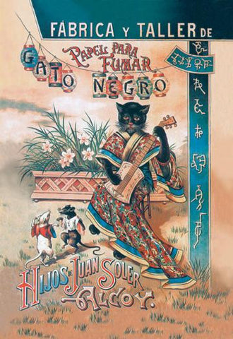 Papel Para Fumar: Gato Negro 20x30 poster