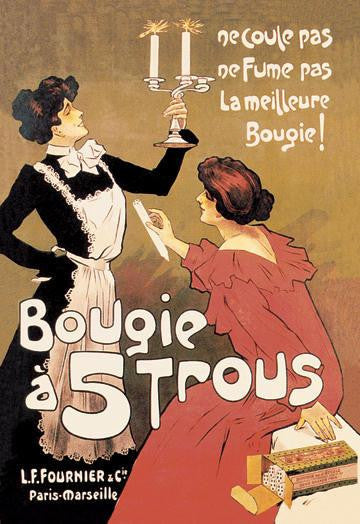 Bougie a 5 Trous (Candle with Five Holes) 20x30 poster