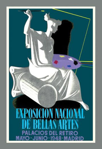 Exposicion Nacional de Bella Artes: Palacios del Retiro 20x30 poster