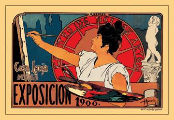 Centro de las Bellas Artes Exposicion 1900 20x30 poster