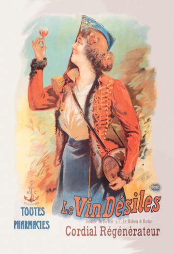 Le Vin Desiles 20x30 poster