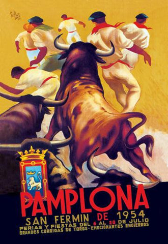 Pamplona San Fermin 20x30 poster