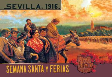 Sevilla Semania Santa y Ferias 20x30 poster