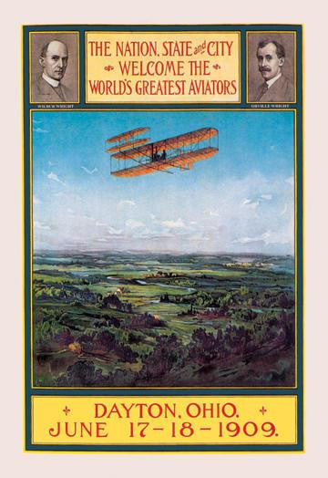 Dayton, Ohio Welcomes the Wright Brothers 20x30 poster