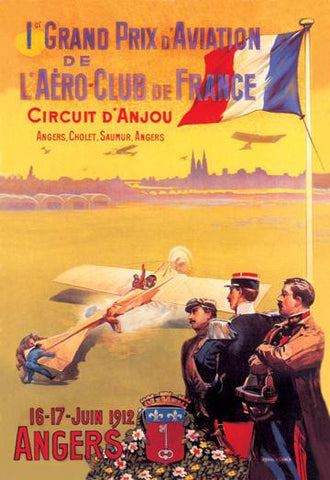 Grand Prix d&#39;Aviation de L&#39;Aero-Club de France 20x30 poster