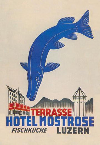 Hotel Mostrose Luzern 20x30 poster