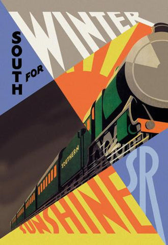 South for Winter Sunshine - Southern Railroad 20x30 poster