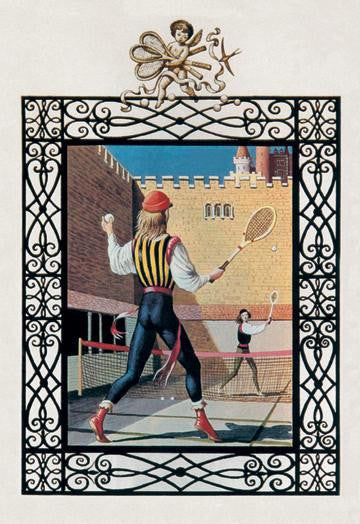 Tennis in Renaissance Costume 20x30 poster