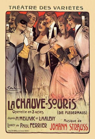 La Chauve-Souris (Die Fledermaus) 20x30 poster