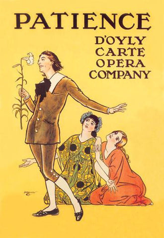 Patience: D&#39;Oyly Carte Opera Company 20x30 poster