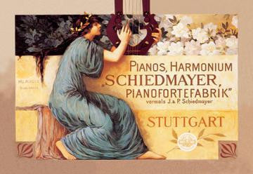 Schiedmayer Pianofortefabrik 20x30 poster