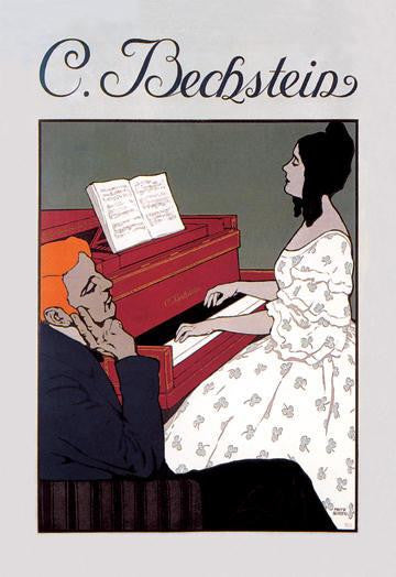 C. Bechstein - Music Lesson 20x30 poster