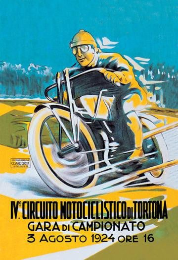 4th Motorcycle Circuit of Tortona 20x30 poster