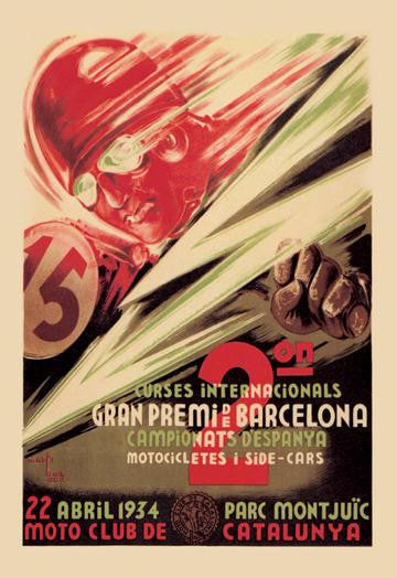 2nd International Barcelona Grand Prix 20x30 poster