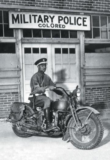 An MP on his Motorcycle 20x30 poster