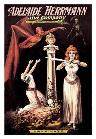 Adelaide Herrmann and Company: Hindoo Magic 20x30 poster