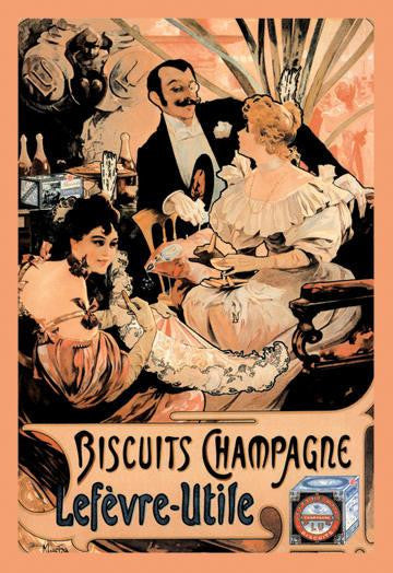 Biscuits Champagne 20x30 poster