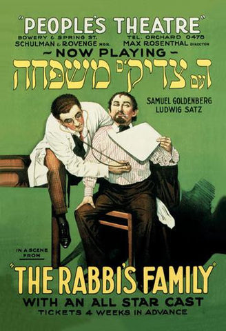 The Rabbi&#39;s Family 20x30 poster