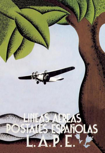 LAPE - Spanish Postal Airlines 20x30 poster