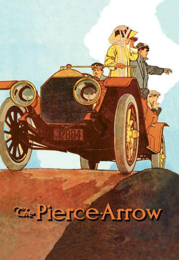 Sightseeing from the Pierce-Arrow 20x30 poster