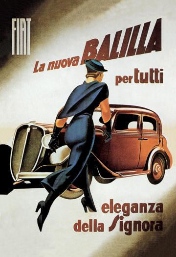 Fiat Balilla 20x30 poster