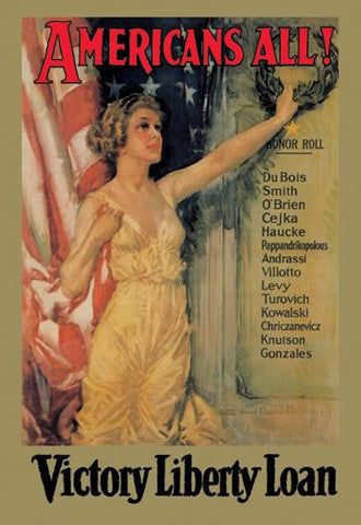 Americans All! Victory Liberty Loan 20x30 poster