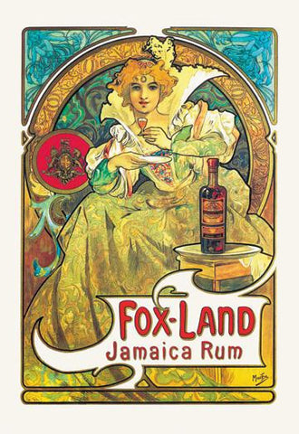 Fox-Land Jamaica Rum 20x30 poster