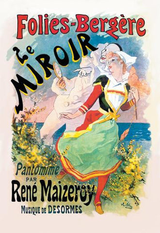 Folies-Bergere: Le Miroir Pantomime 20x30 poster