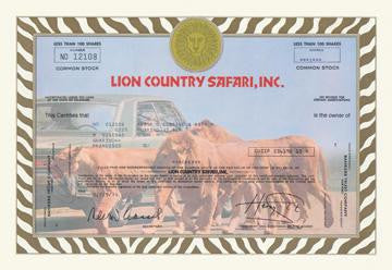 Lion Country Safari  Inc. 24x36 Giclee