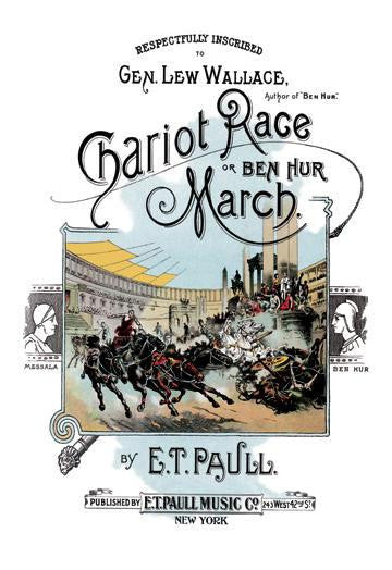 Chariot Race or Ben Hur March 24x36 Giclee