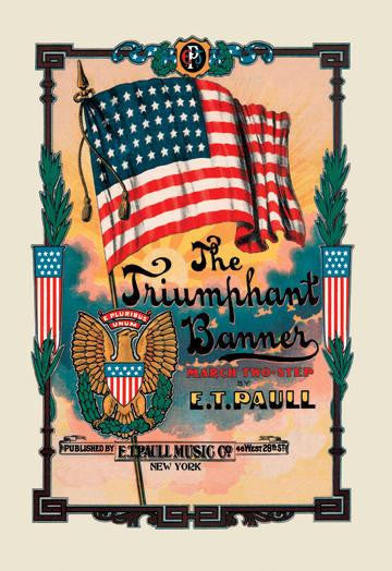 The Triumphant Banner: March Two-Step 24x36 Giclee