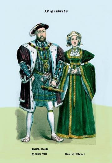 Henry VIII and Ann of Cleeves 24x36 Giclee