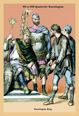 Carolingian King  8th Century B.C. 24x36 Giclee