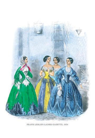 Frank Leslie&#39;s Ladies&#39; Gazette  1854 #2 24x36 Giclee