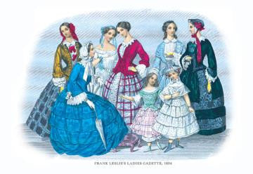 Frank Leslie&#39;s Ladies&#39; Gazette  1854 #3 24x36 Giclee