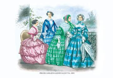 Frank Leslie&#39;s Ladies&#39; Gazette  1854 #7 24x36 Giclee