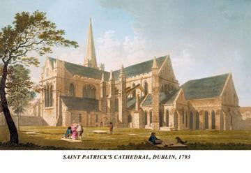 Saint Patrick&#39;s Cathedral  Dublin  1793 24x36 Giclee