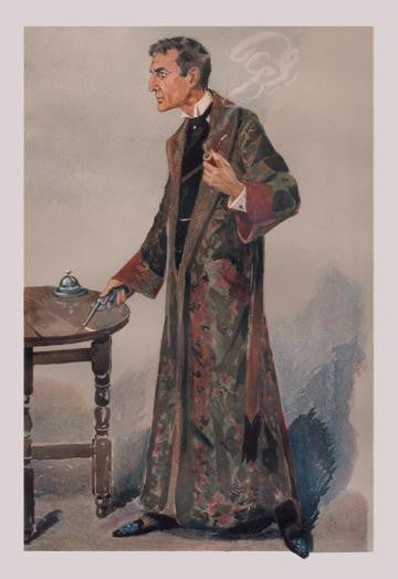 Sherlock Holmes and Revolver 24x36 Giclee